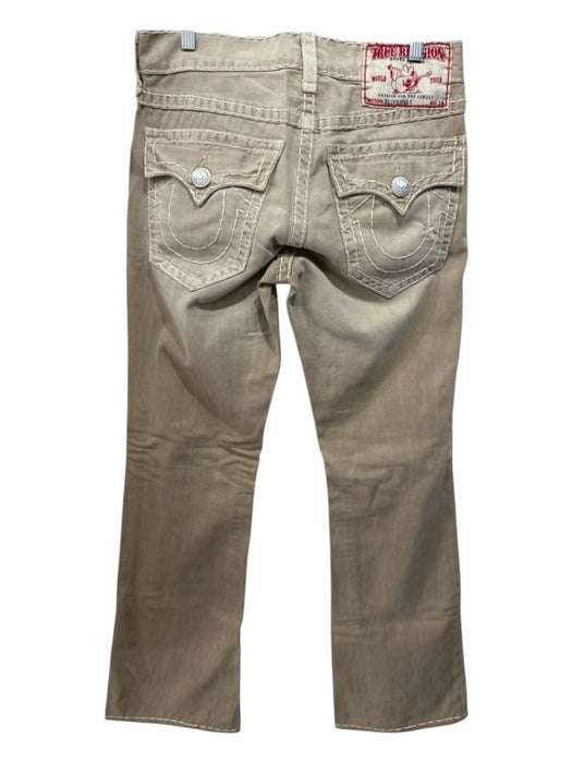 True Religion Size 30 Khaki Cotton Solid Zip Fly Men's Pants Khaki / 30