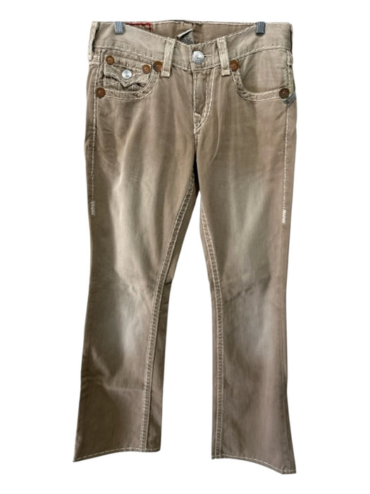 True Religion Size 30 Khaki Cotton Solid Zip Fly Men's Pants Khaki / 30