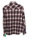 True Religion Size L Red & Multi Cotton Plaid Men's Long Sleeve Shirt Red & Multi / L