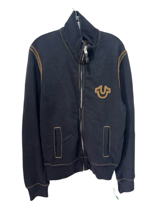 True Religion Size M Black Cotton Zipper Men's Jacket Black / M