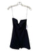 Likely Size 0 Black Polyester Blend Strapless Side Zip Mini Dress Black / 0