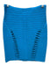 Herve Leger Size XS Electric Blue Rayon & Nylon Bandage Cut Outs Back Zip Skirt Electric Blue / XS