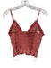 Zara Size M/L Red & White Viscose Blend Gingham Shirred Mini Skirt Set Red & White / M/L