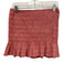 Zara Size M/L Red & White Viscose Blend Gingham Shirred Mini Skirt Set Red & White / M/L