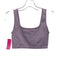 Set Active Size S/M Lilac Purple Nylon Blend Ribbed Square Neck Athletic Set Lilac Purple / S/M
