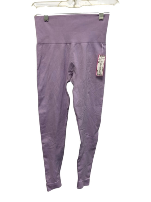 Set Active Size S/M Lilac Purple Nylon Blend Ribbed Square Neck Athletic Set Lilac Purple / S/M