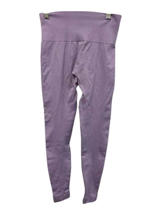 Set Active Size S/M Lilac Purple Nylon Blend Ribbed Square Neck Athletic Set Lilac Purple / S/M