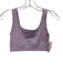 Set Active Size S/M Lilac Purple Nylon Blend Ribbed Square Neck Athletic Set Lilac Purple / S/M