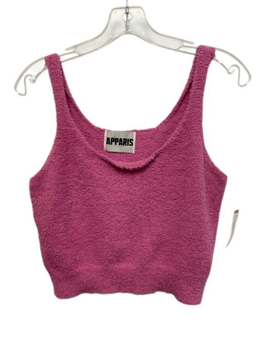 APPARIS Size S Pink Polyester Boucle Sleeveless Elastic Waistband Pant Set Pink / S
