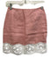 Staud Size 0 Pink & White Linen & Cotton Floral Cut Outs Color Block Mini Skirt Pink & White / 0