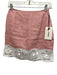 Staud Size 0 Pink & White Linen & Cotton Floral Cut Outs Color Block Mini Skirt Pink & White / 0