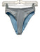 L Space Size S Ice Blue Nylon Blend Shimmer Twist Front Tie Back Bikini Swimsuit Ice Blue / S