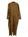 Alex Mill Size XXL Brown Cotton Blend Collared Button Up Long Sleeve Jumpsuit Brown / XXL