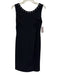 Gianni Versace Size Est Small Black Silk Low Back Beaded Sequin Design Dress Black / Est Small