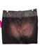 Versace Jeans Couture Size 30/44 Black & Pink Cotton & Leather Logo Ombre Skirt Black & Pink / 30/44