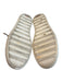 Coach Shoe Size 6 Ivory Leather Round Toe Metallic Detail Lace Up Sneaker Shoes Ivory / 6
