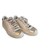 Coach Shoe Size 6 Ivory Leather Round Toe Metallic Detail Lace Up Sneaker Shoes Ivory / 6