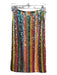 Maeve Size 0 Blue & Multi Polythylene Blend Rainbow All Over Sequins Skirt Blue & Multi / 0