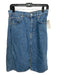 Derek Lam 10 Crosby Size 28 Light Wash Cotton Denim Front & Back Slit Skirt Light Wash / 28