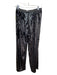 Free People Size XS Black Rayon Blend All Over Sequins Elastic Waist Pants Black / XS