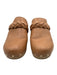Loeffler Randall Shoe Size 8.5 Brown & Tan Leather & Wood Braided Rivets Clogs Brown & Tan / 8.5