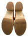 Loeffler Randall Shoe Size 8.5 Brown & Tan Leather & Wood Braided Rivets Clogs Brown & Tan / 8.5
