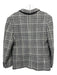 Sandro Size 40/M Black, Gray, White Wool & Polyamide Blend Plaid Blazer Jacket Black, Gray, White / 40/M