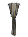 Diane Von Furstenberg Size L Beige, Silver, Multi Viscose Blend Striped Dress Beige, Silver, Multi / L