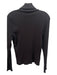 Theory Size L Black Modal & Cotton Ribbed Turtle Neck Long Sleeve Top Black / L