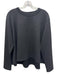 Theory Size L Charcoal Gray Viscose Blend Heathered Round Neck Long Sleeve Top Charcoal Gray / L