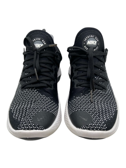 Nike Shoe Size 8.5 Black & White Synthetic Knit lace up Running Sneakers Black & White / 8.5