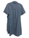 Everlane Size S Denim Blue Cotton Collar Neck Button Down Short Sleeve Dress Denim Blue / S