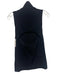Proenza Schouler Size S Black Viscose Blend Mock Neck Sleeveless Ribbed Top Black / S