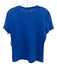 Theory Size M Blue Cotton Crew Neck Short Sleeve Heathered Top Blue / M