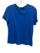 Theory Size M Blue Cotton Crew Neck Short Sleeve Heathered Top Blue / M