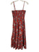 A.L.C. Size 10 Red, Pink, Navy, Yellow Cotton Sleeveless Floral Shirred Dress Red, Pink, Navy, Yellow / 10