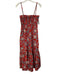 A.L.C. Size 10 Red, Pink, Navy, Yellow Cotton Sleeveless Floral Shirred Dress Red, Pink, Navy, Yellow / 10