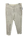 Akris Punto Size 12 White Cotton Denim High Rise Pintuck Tapered Jeans White / 12