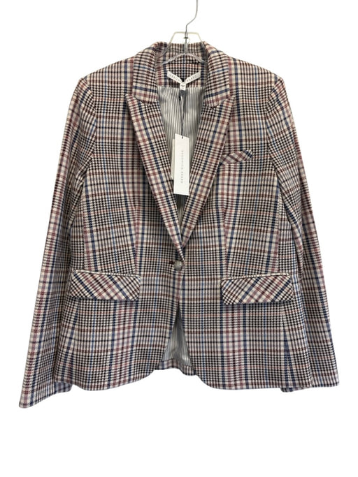 Veronica Beard Size 12 Pink, Brown, Cream Cotton Long Sleeve Blazer Jacket Pink, Brown, Cream / 12