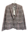 Veronica Beard Size 12 Pink, Brown, Cream Cotton Long Sleeve Blazer Jacket Pink, Brown, Cream / 12