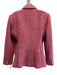 L'agence Size 10 Pink & gray Wool & Acrylic Single Button Herringbone Jacket Pink & gray / 10