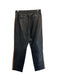 Scotch & Soda Size XL Black & Brown Sheep Leather Elastic Waist Slim Leg Pants Black & Brown / XL