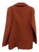 See By Chloe Size 42 Rust Orange Wool Blend Lapel Button Down pea Coat Rust Orange / 42