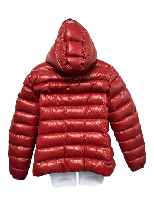 Moncler Size 5 Red Polyamide Goose Down Zip Hood Puffer Jacket Red / 5
