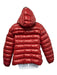 Moncler Size 5 Red Polyamide Goose Down Zip Hood Puffer Jacket Red / 5
