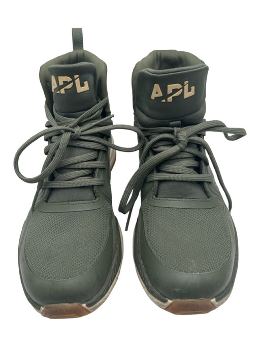 APL Shoe Size 8 Green Synthetic High Top Laces Sneakers Green / 8