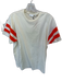 Clare V Size M Cream & Orange Cotton Short Sleeve Stripe Sleeve Top Cream & Orange / M