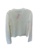 Madewell Size M White Cotton Crochet Loose Knit Buttons Cardigan Sweater White / M