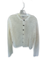 Madewell Size M White Cotton Crochet Loose Knit Buttons Cardigan Sweater White / M