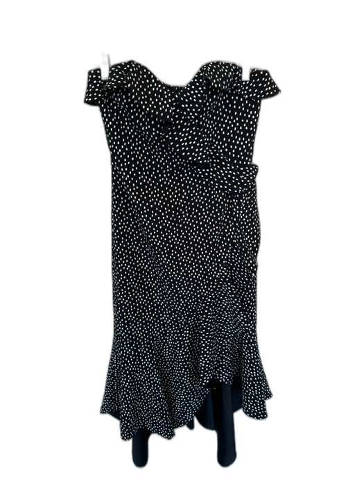 Jonathan Simkhai Size Est S Black & White Polyester Blend Boning Strapless Dress Black & White / Est S